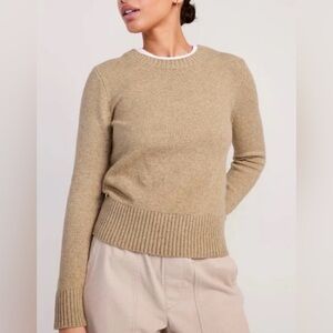 Old Navy SoSoft Women’s Crewneck Sweater in Camel Tan Large